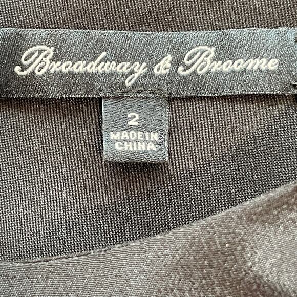 BROADWAY & BROOME Silk Black Gold Sparkle Sleeveless Fit & Flare Mini Dress 2 - Picture 10 of 12